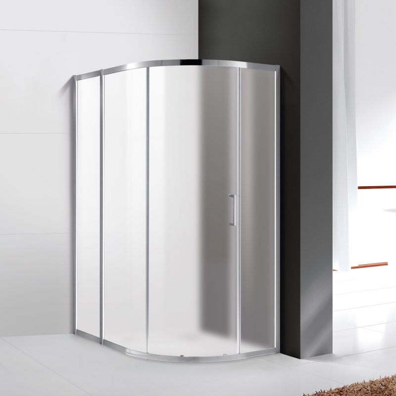 душевой уголок cezares molveno-rh-1-120/100-p-cr 120x100 стекла рифленые, профиль хром