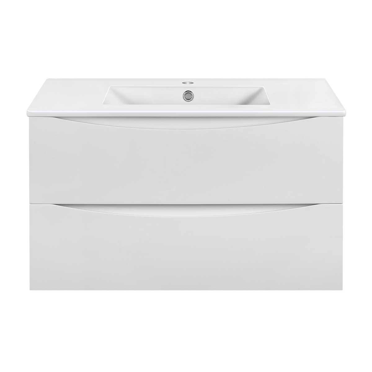 тумба для умывальника vincea mia slim 900 g.white vmc-2mc900s1gw белая