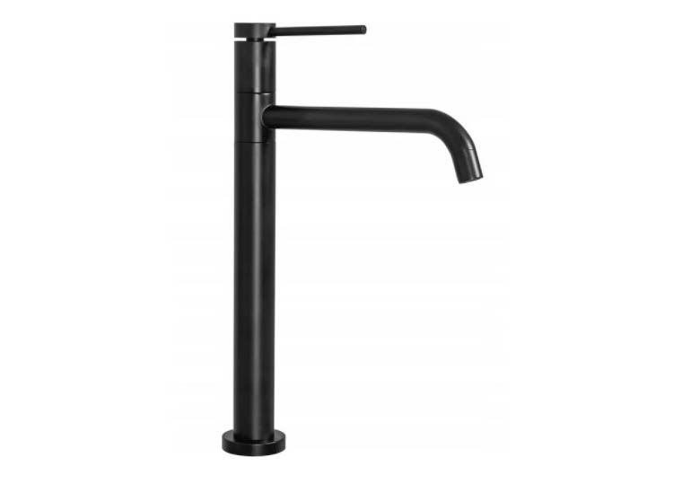 смеситель для умывальника rea lugano slim b5001 черный матовый