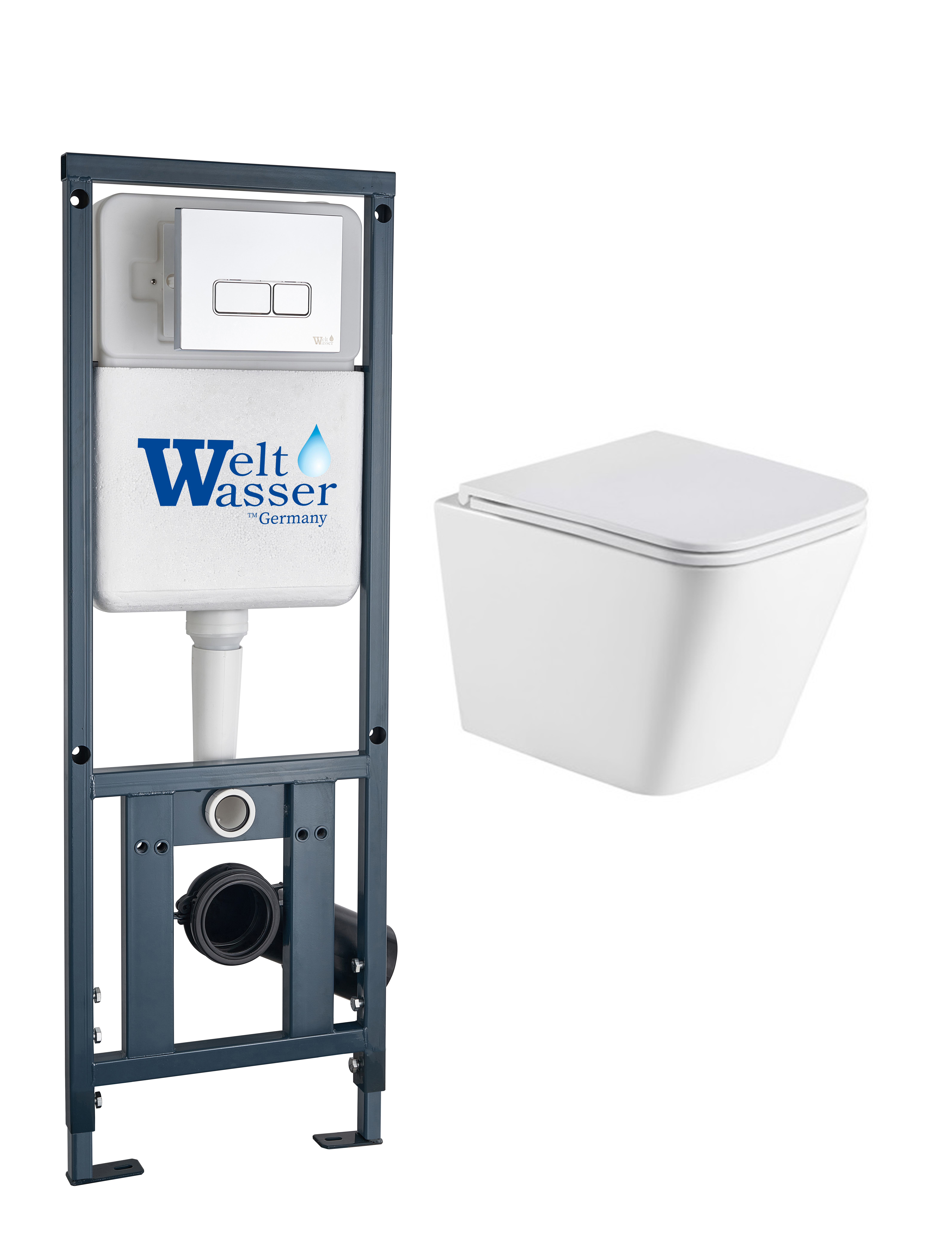 комплект инсталляции welt-wasser marberg 410 с унитазом gelbach 043 gl-wt и клавишей смыва mar 410 se cr хром