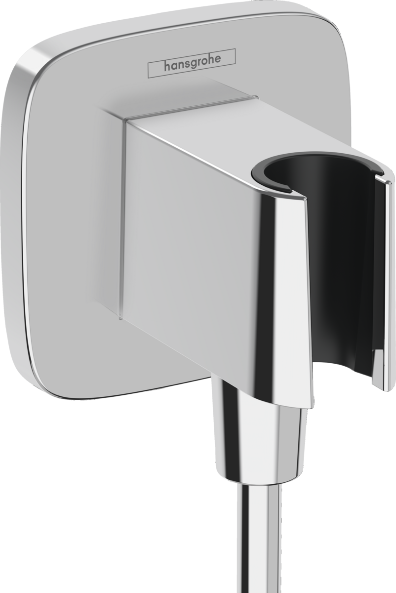шланговое подключение hansgrohe fixfit q 26887000 с держателем, хром