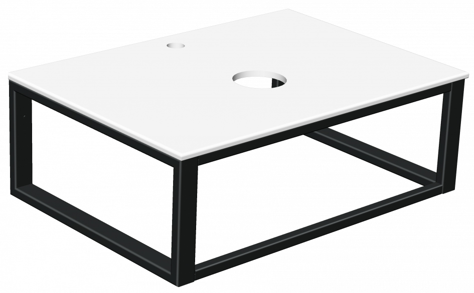 консоль подвесная radostone laura 70x49 черная