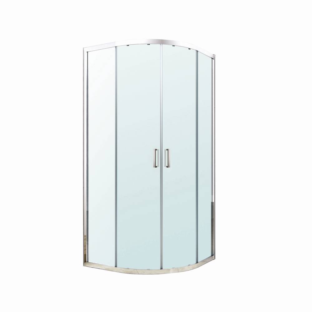душевой уголок berges solo r 90x90 стекла прозрачные, профиль хром