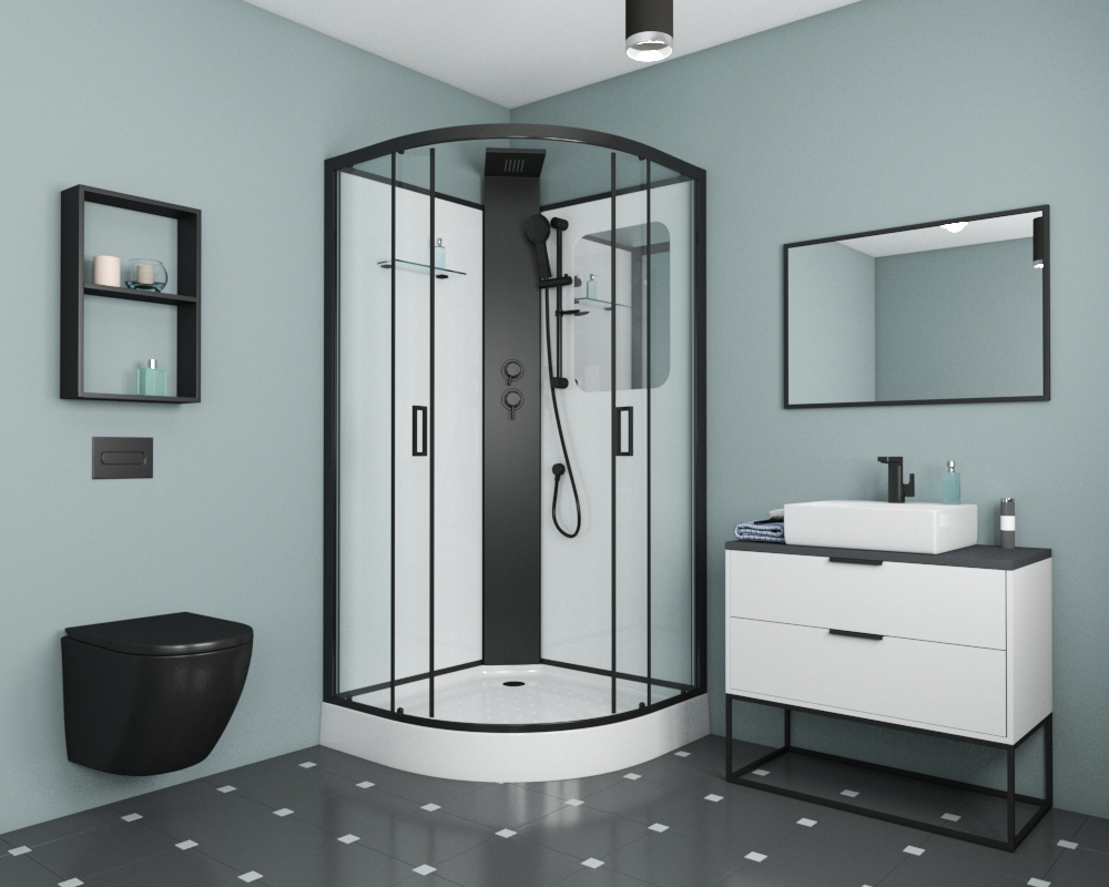 Шторка на ванну Radaway Idea Black PN DWJ+S 140 L+S 75R стекло прозрачное фото 4 шторка на ванну radaway idea black pn dwj+s 140 l+s 75r стекло прозрачное фото 4