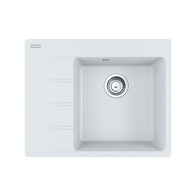 кухонная мойка franke centro cng 611/211-62 tl 62x50 чаша справа, белый