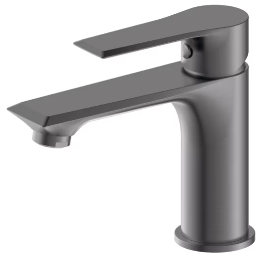смеситель для умывальника vivi felice 8030 g gun metal вороненая сталь