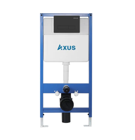 комплект инсталляции axus 011d и клавиши смыва 097hdb черный