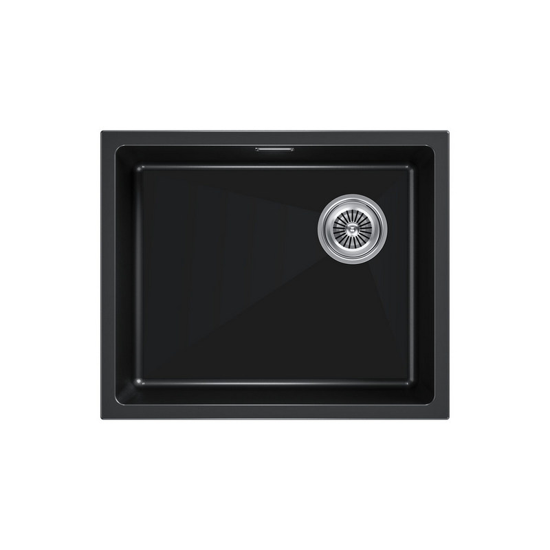 кухонная мойка paulmark lumi lu55sk-blm 55,5x46 черный