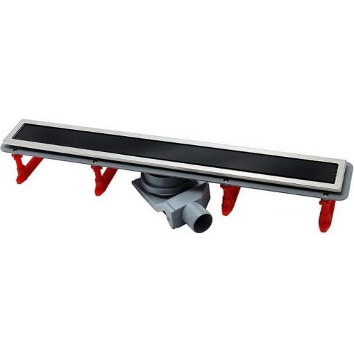 душевой лоток pestan confluo premium line black glass 850 хром матовый / чёрное стекло глянец