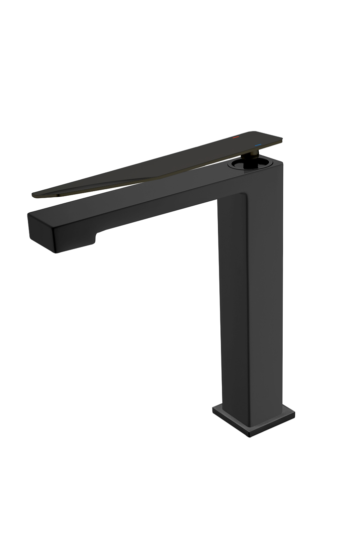 смеситель для умывальника boheme q black black черный/черный