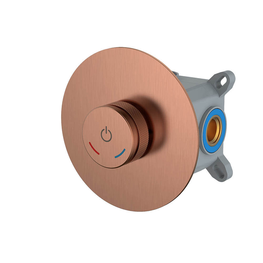 смеситель для душа boheme tech 154-4-cb copper brushed, брашированная медь