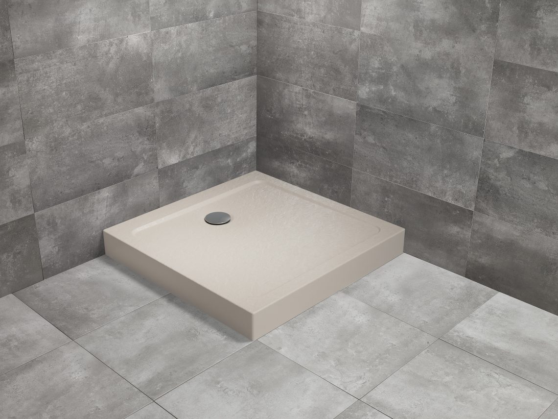 душевой поддон radaway doros c compact stone cashmere 80x80 кашемир