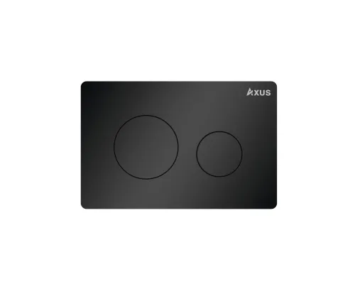клавиша смыва axus 097ib slim черный металл