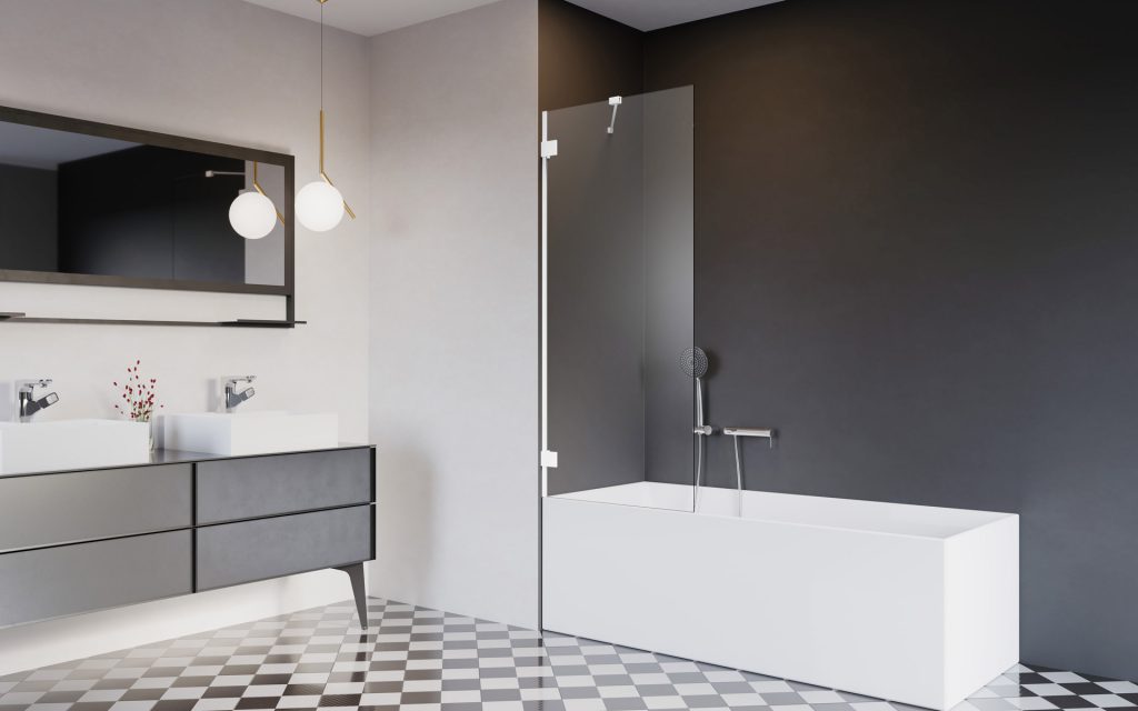 Душевой уголок Gutewetter Practic Square GK-402 105x105 (матовый хром/полистирол rain) фото 7 душевой уголок gutewetter practic square gk-402 105x105 (матовый хром/полистирол rain) фото 7