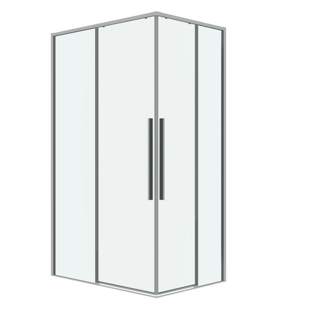душевой уголок grossman galaxy 120x80 стекло прозрачное / профиль хром
