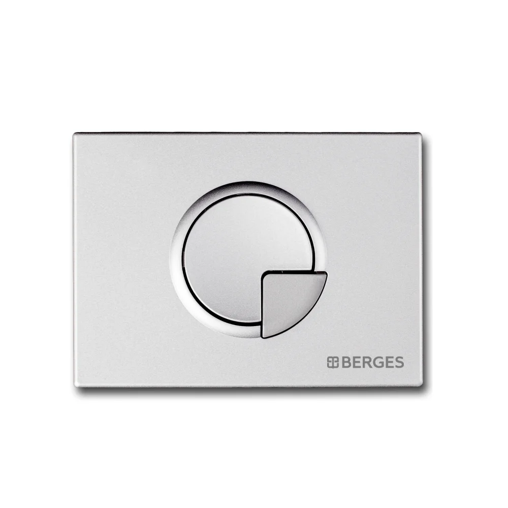 кнопка смыва berges novum r2 040022 матовый хром