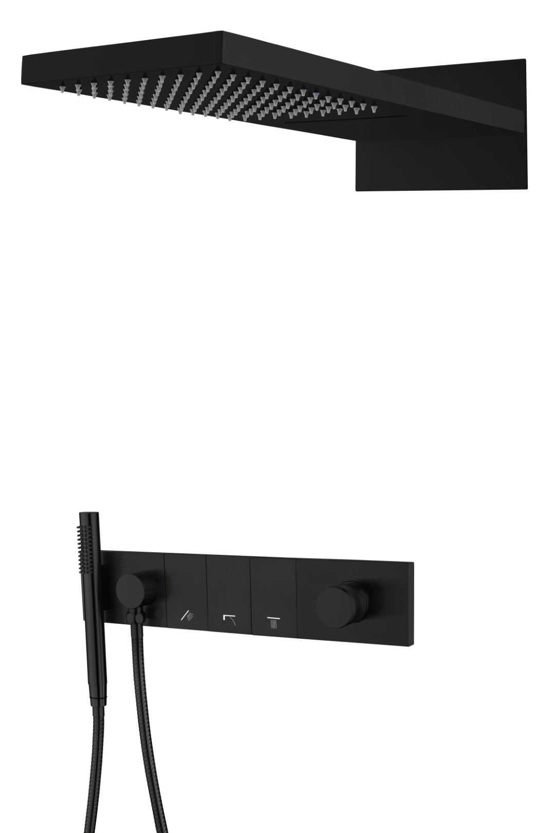 душевая система скрытого монтажа boheme zodiac black черный