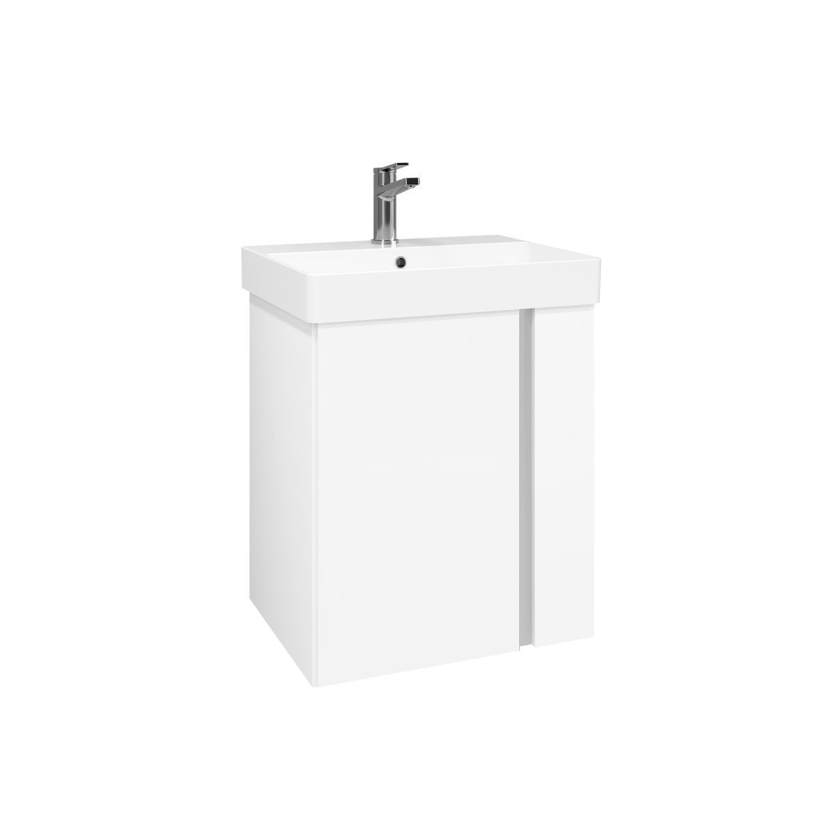 тумба laparet propus 55 под умывальник kerama marazzi pro 55 ультра белый глянец