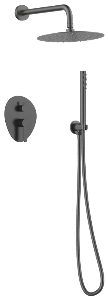 душевая система gid aira l020-gm-vd2 оружейная сталь
