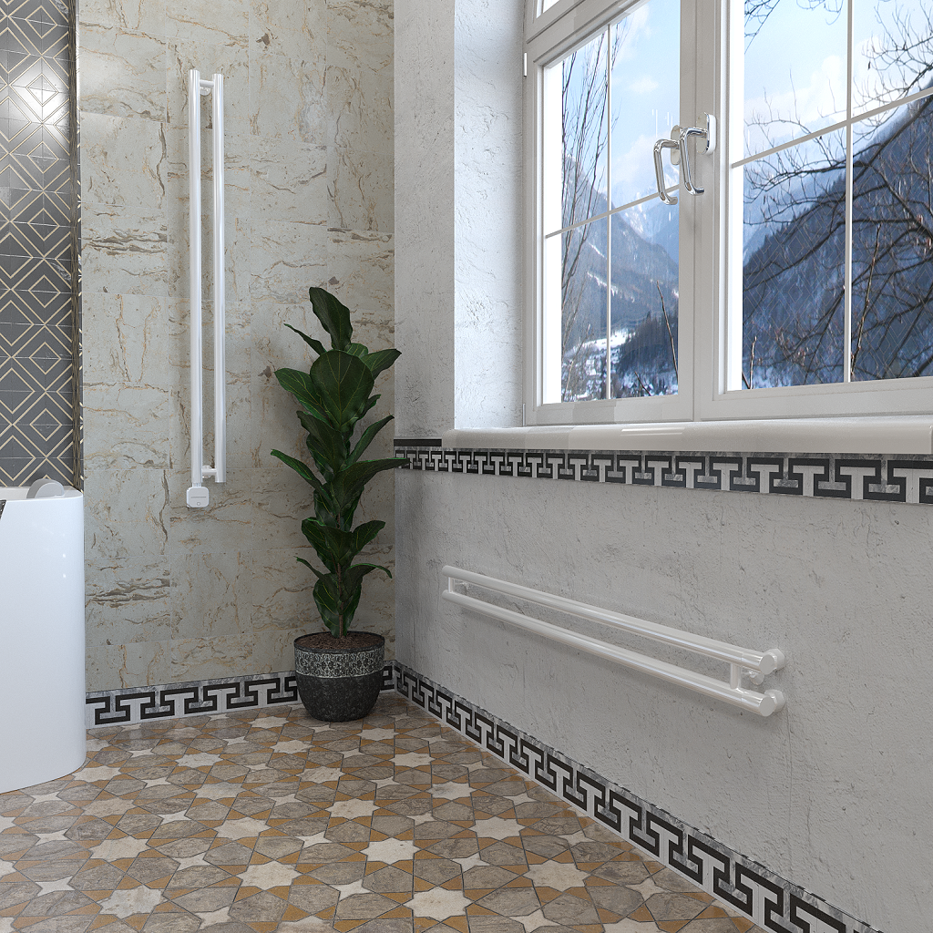 дизайн-радиатор отопления stinox minori design 10x120 белый глянец