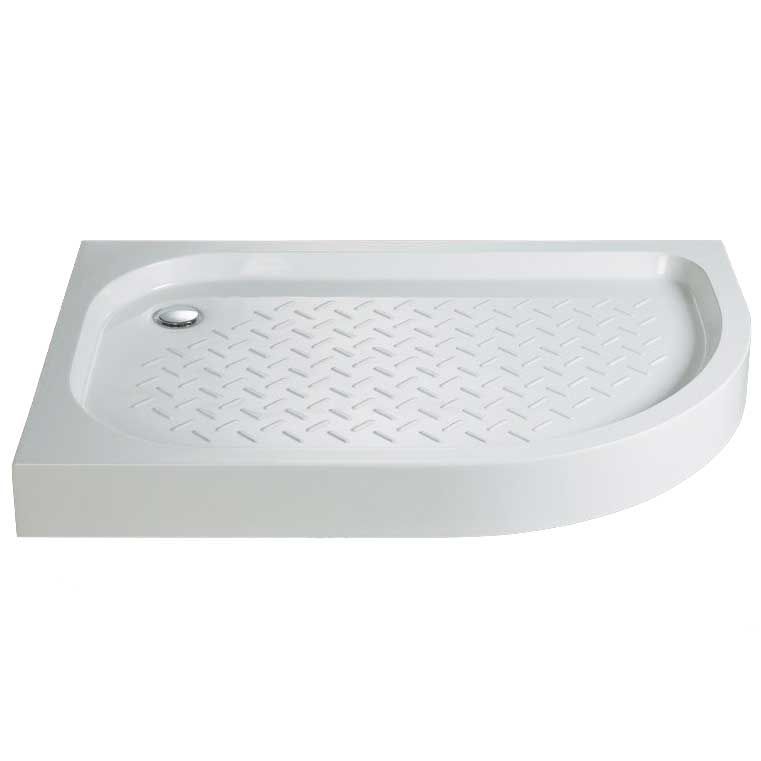 душевой поддон cezares tray-s-rh-120/90-550-13-w-l 120x90 с сифоном, белый