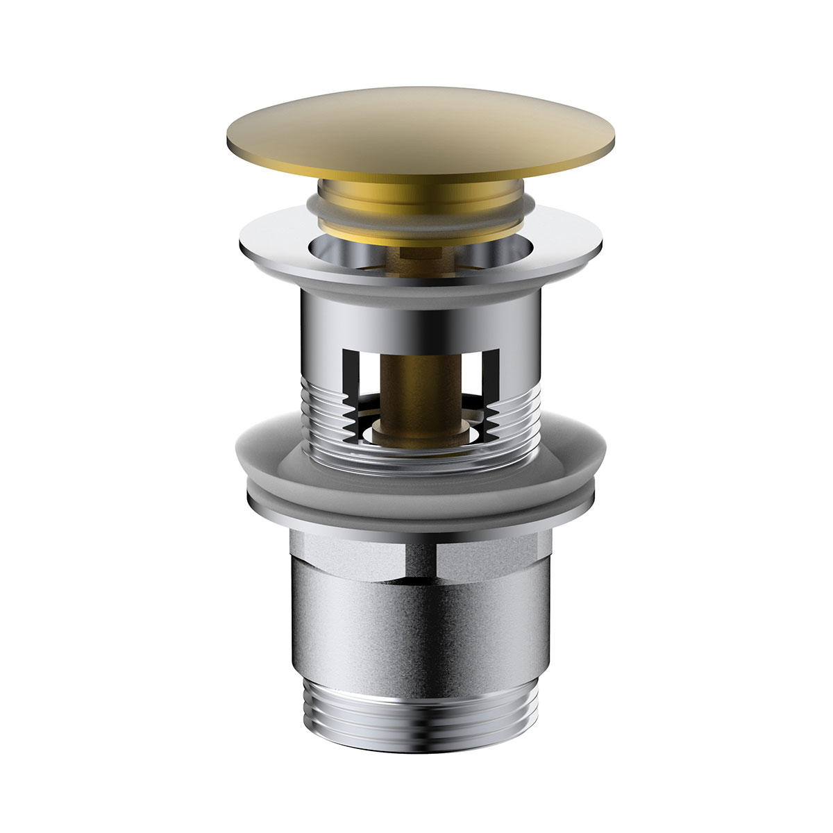 донный клапан vincea dpu-1b01bg брашированное золото
