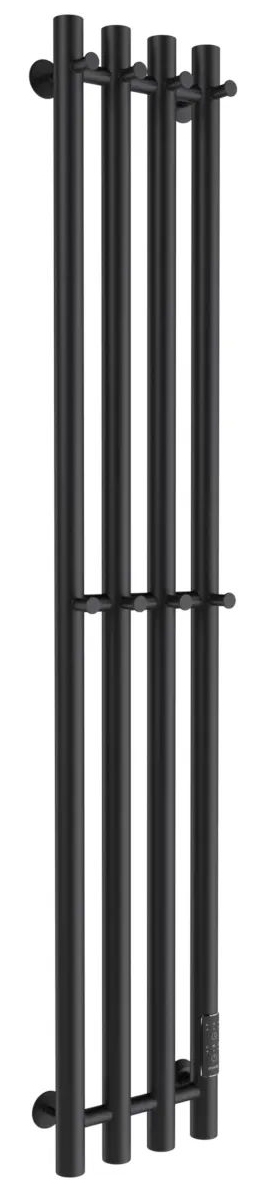 полотенцесушитель электрический маргроид ferrum inaro 4 снш 120x6x18 (8 крючков) черный матовый