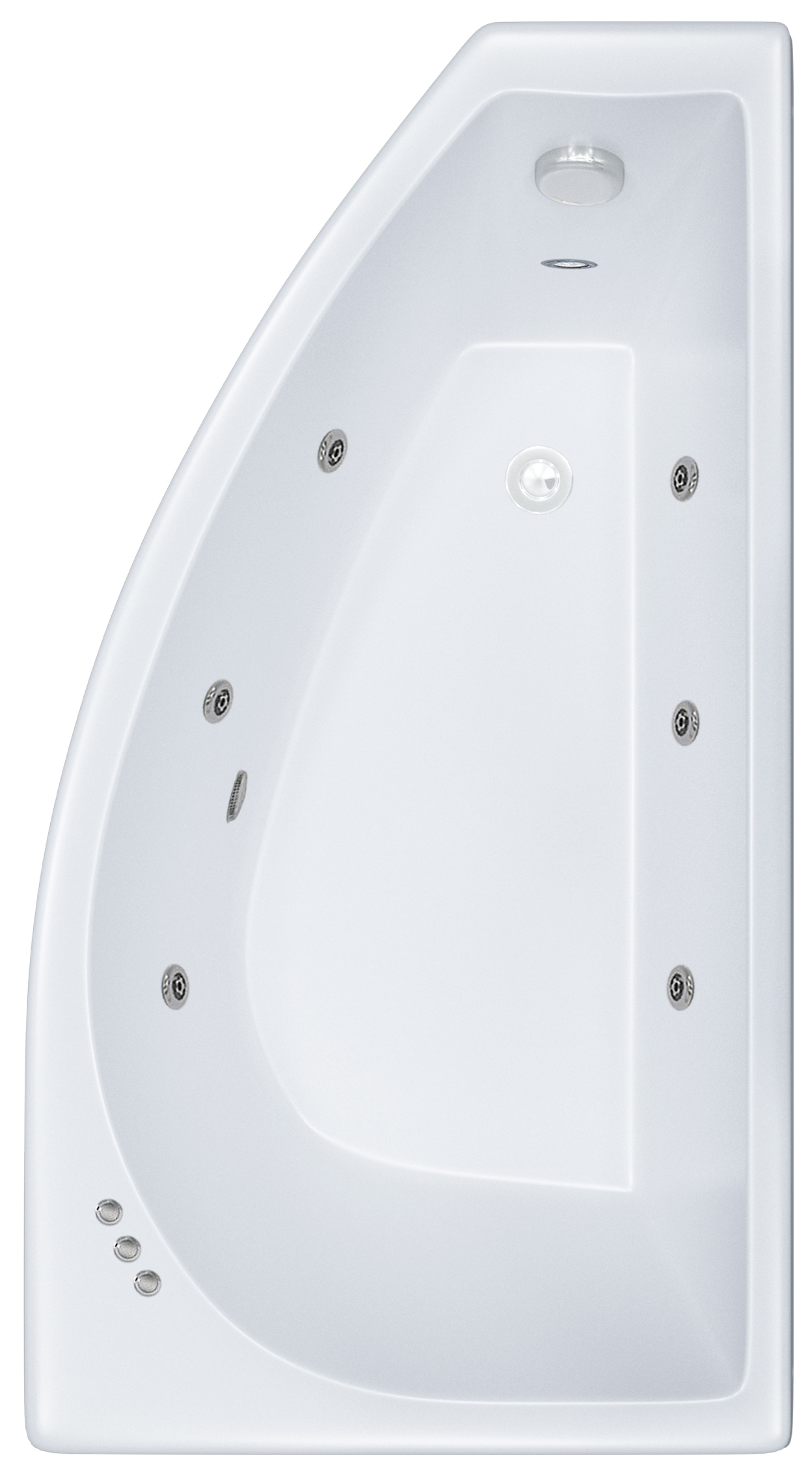ванна гидромассажная тритон бэлла экстра 140х75 (левая) релакс