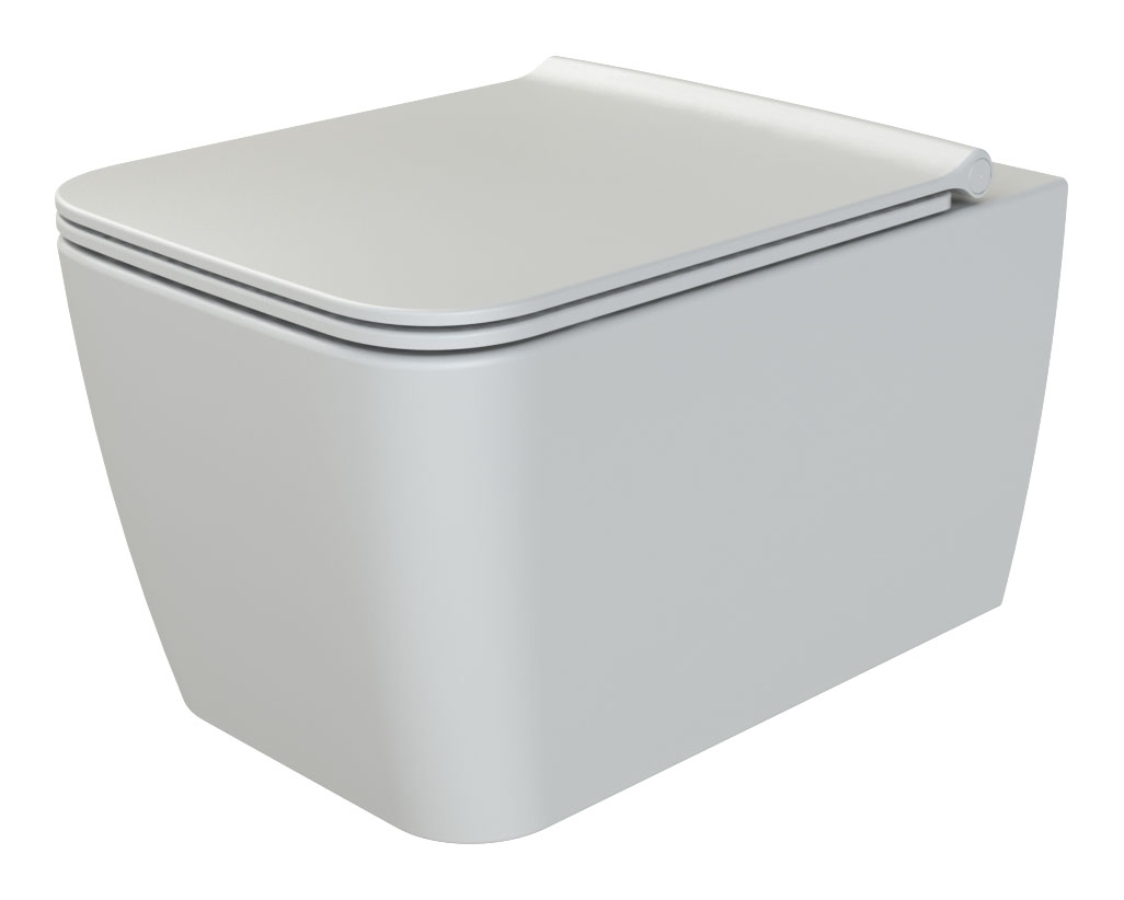 унитаз подвесной boheme zen 967-set-2-mw 36x52 с функцией биде, сиденье duroplast, микролифт