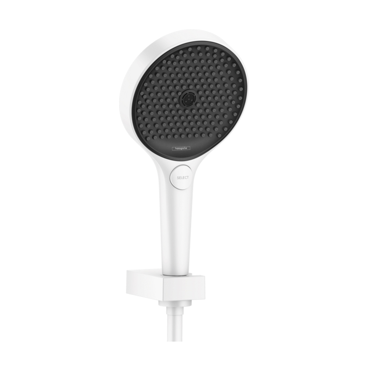 душевой гарнитур hansgrohe rainfinity 130 3jet со шлангом, матовый белый
