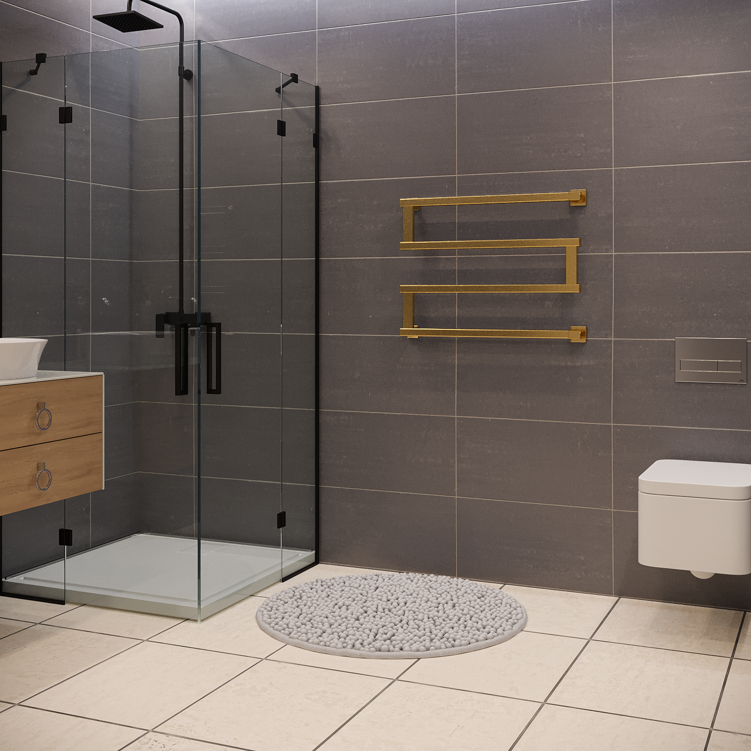 полотенцесушитель водяной stinox optima 50x70 золото сатин