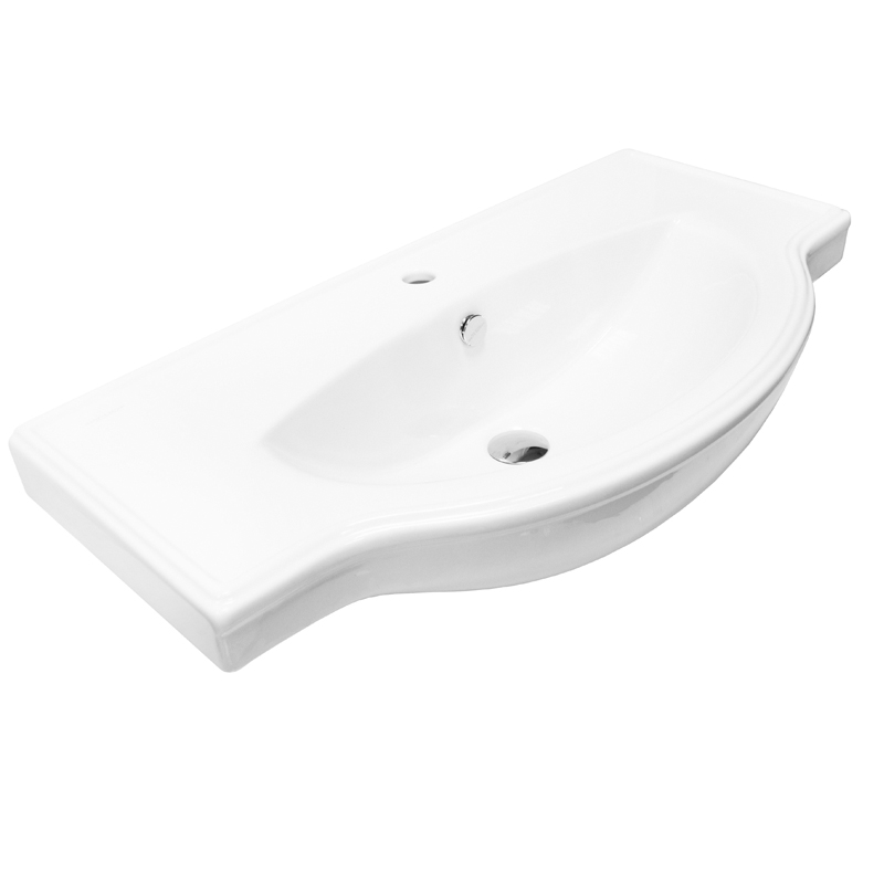 умывальник мебельный sanita luxe classic cls90slwb01 90 белый