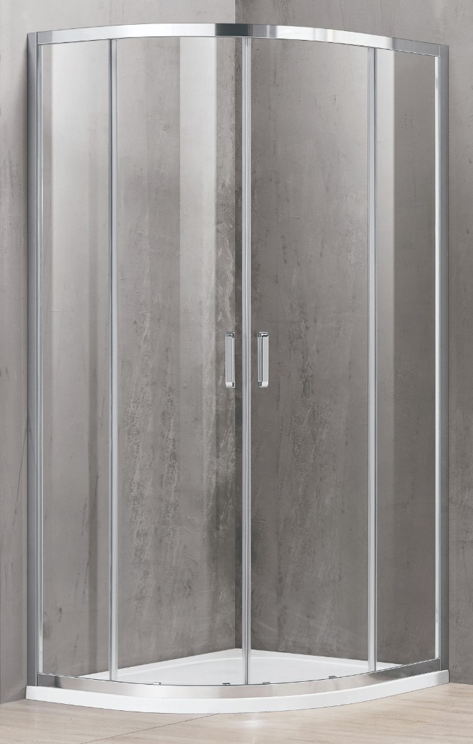 душевой уголок adema glass line 80x80 стекла матовые, профиль хром