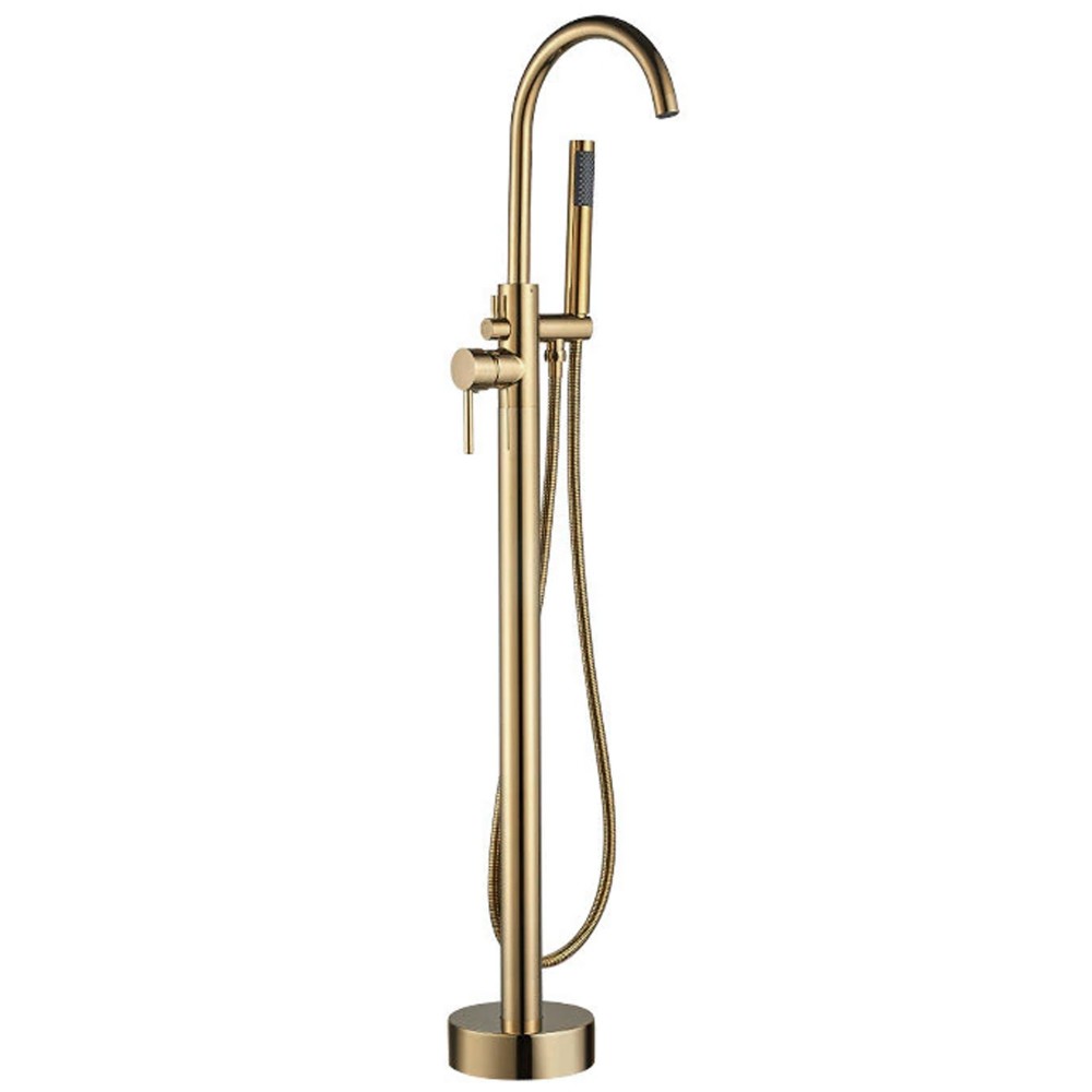 смеситель для ванны calani nexos gold cal-b0059 золото