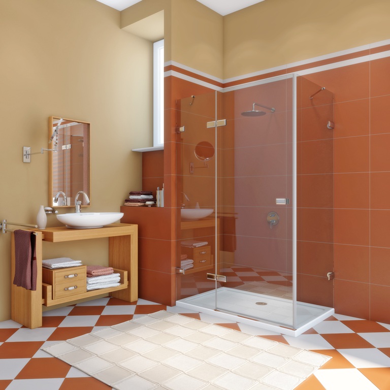 душевой уголок gutewetter trend rectan gk-863 100x80 (бронза/стекло бесцветное two)
