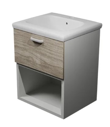 тумба подвесная kolpa-san evelin oue ii 55 gray oak, серый дуб