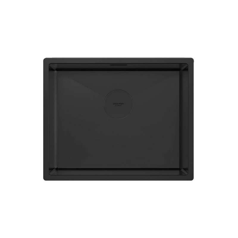 мойка кухонная paulmark next 54 uni pm215444-mbn черный матовый