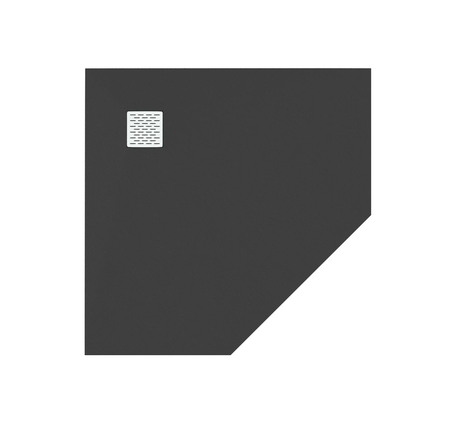душевой поддон bas essentia pnt 90x90 черный