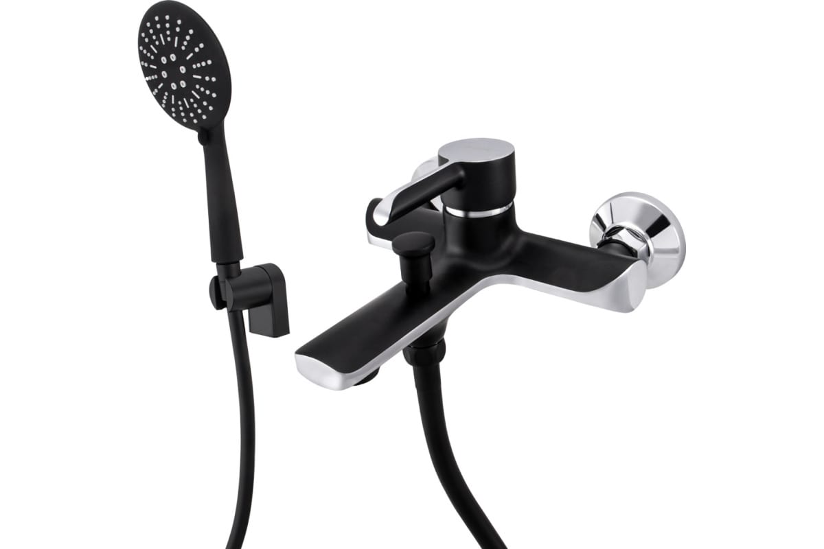 смеситель для ванны maxonor mn3281-7 черный