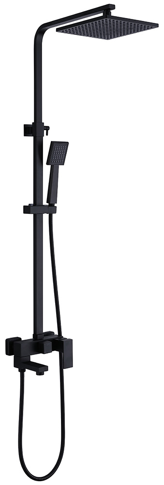 душевая стойка abber daheim af8216bl черный матовый
