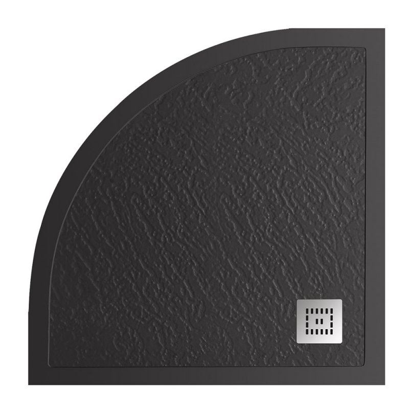 душевой поддон belbagno tray 90x90, черный