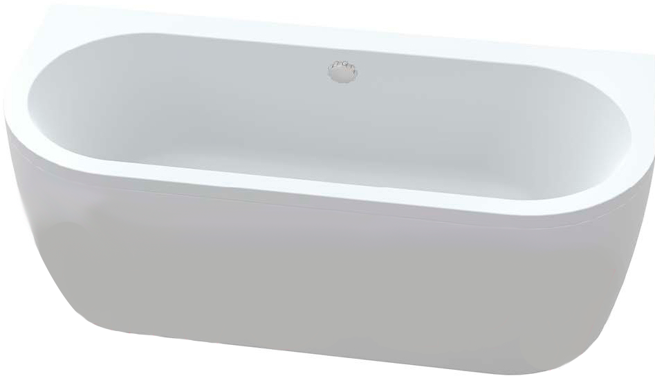 ванна акриловая bonito home (banoperito) muro 170x75 с ножками