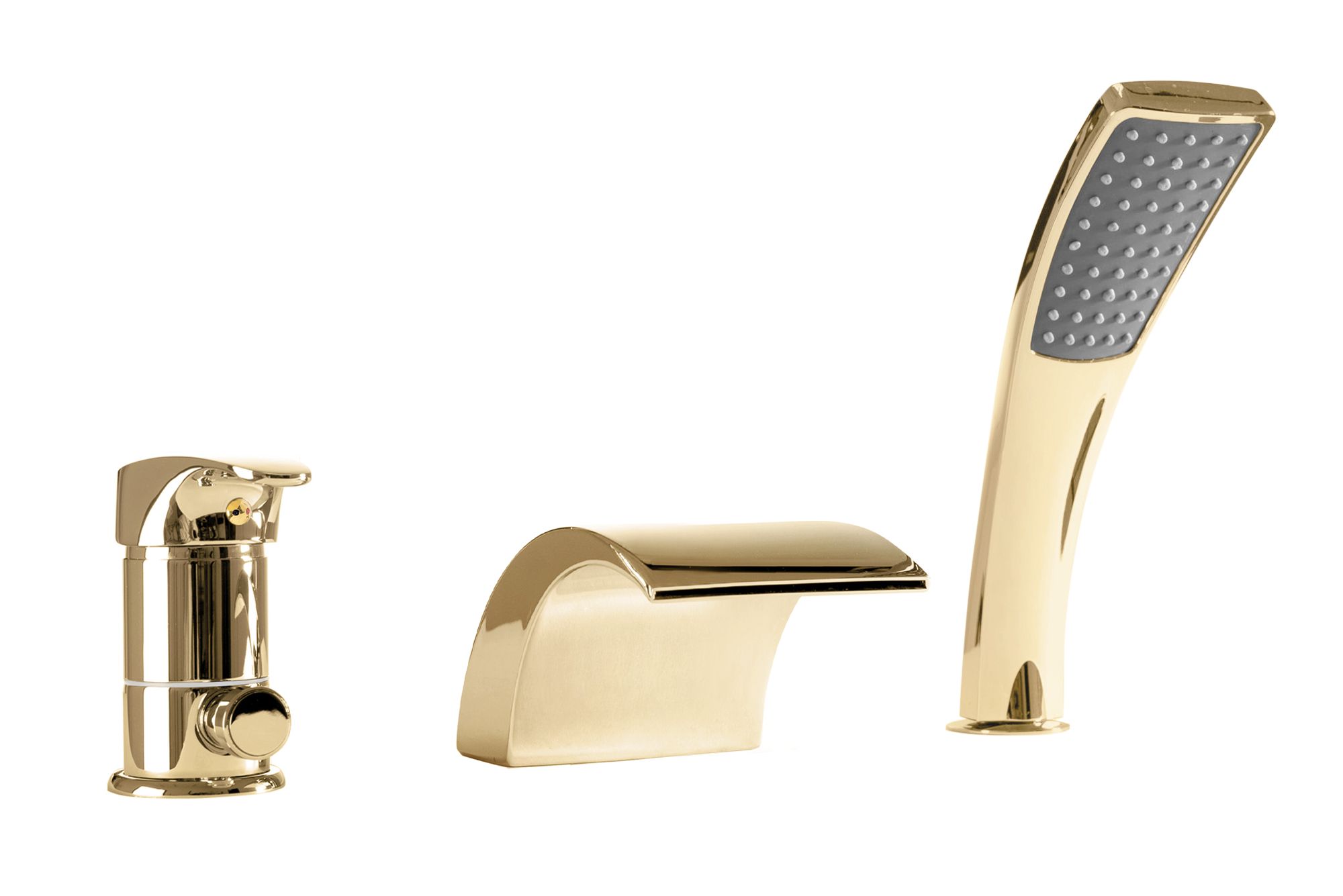 смеситель на борт ванны rea riven gold rea-b0497 золото