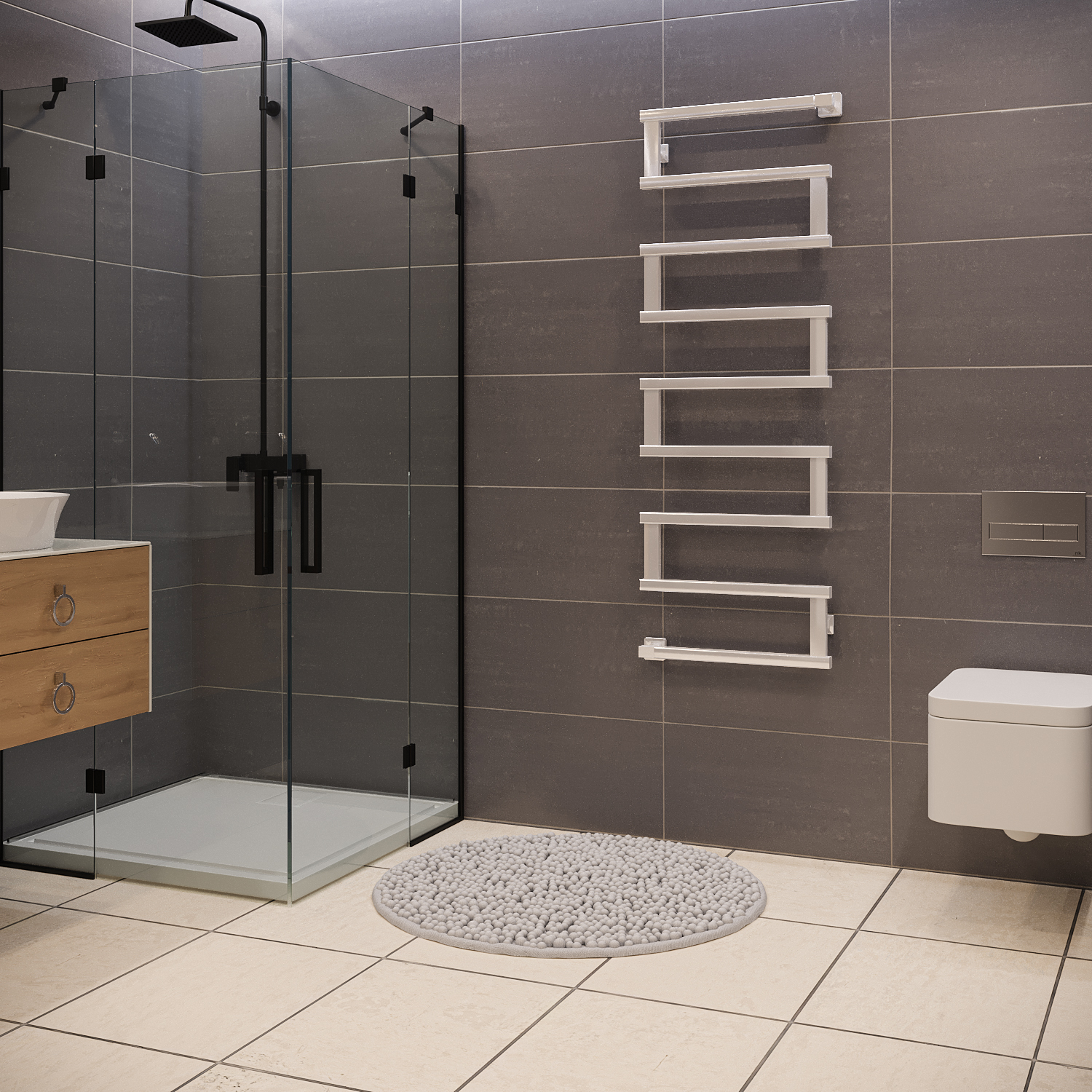 полотенцесушитель водяной stinox optima+ 50x140 белый глянец