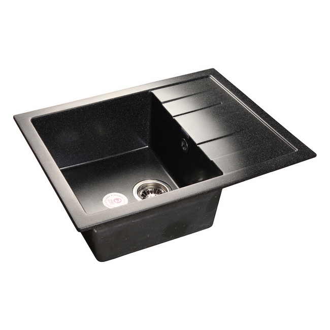 мойка кухонная granfest gf - q650l черный