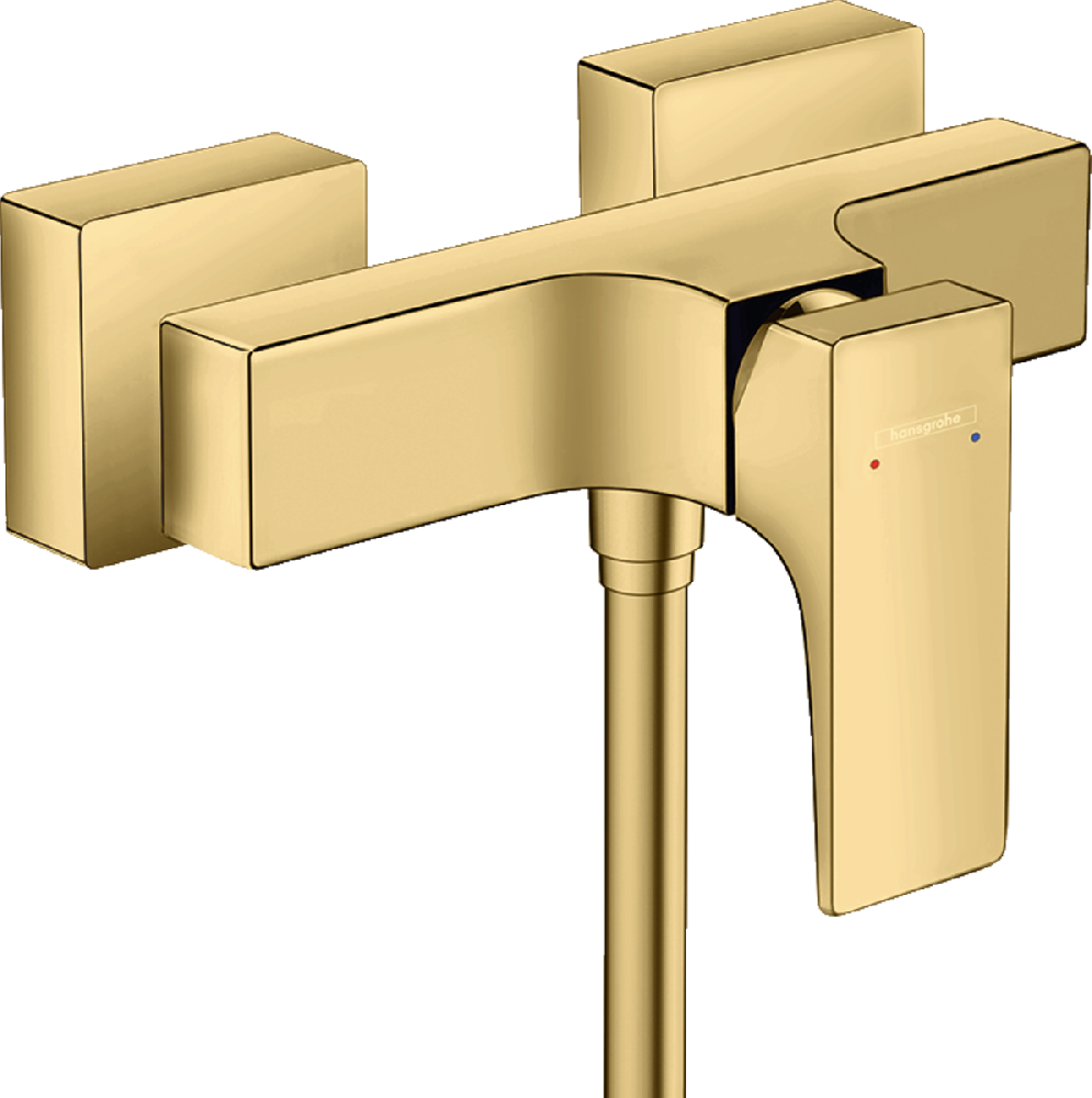 смеситель для душа hansgrohe metropol 32560990 полированное золото