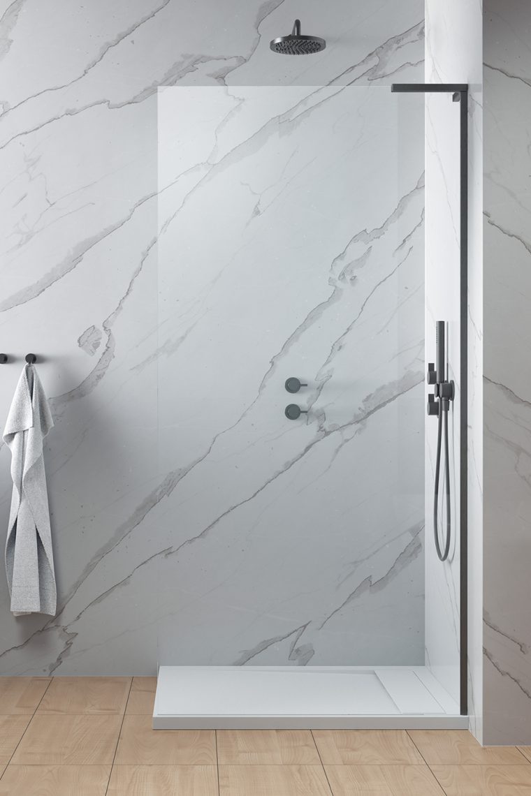 душевой уголок radaway walk-in modo sl ii brushed gunmetal 55 right прозрачное стекло / профиль брашированная оружейная сталь (правый)