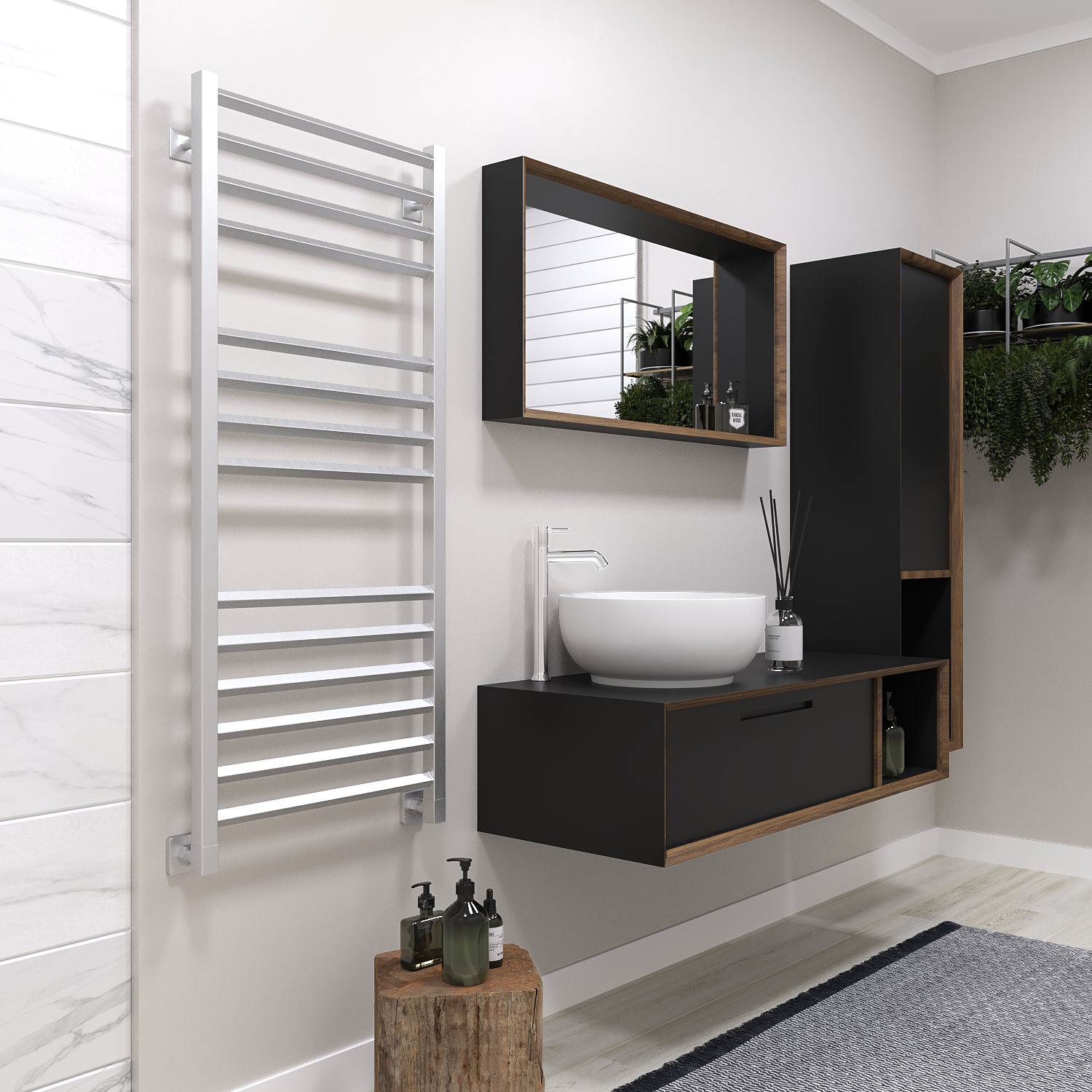 полотенцесушитель водяной stinox sorento luxe 50x120 сатин
