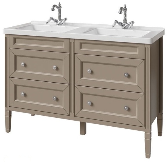 тумба напольная caprigo albion concept 125 34021-sf04 коричневый матовый