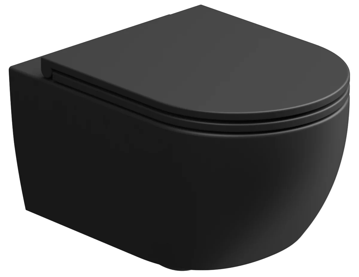 унитаз подвесной gsg ceramic design like lkwcsoec003, черный матовый